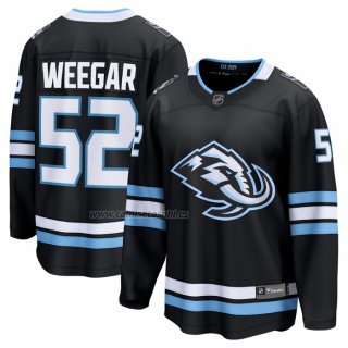Camiseta Hockey Utah Mammoth Mackenzie Weegar Primera Breakaway Negro