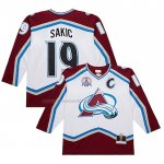 Camiseta Hockey Colorado Avalanche Joe Sakic Mitchell & Ness 2000-01 Blanco