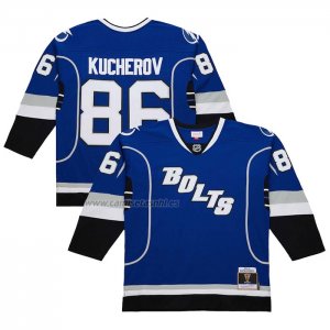 Camiseta Hockey Tampa Bay Lightning Nikita Kucherov Mitchell & Ness 2013-14 Azul