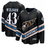 Camiseta Hockey Washington Capitals Tom Wilson Alterno 50th Anniversary Premier Breakaway Negro
