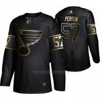 Camiseta St. Louis Blues David Perron Golden Edition Autentico Negro