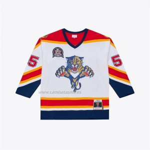 Camiseta Hockey Florida Panthers Ed Jovanovski 1996 Power Play Blanco