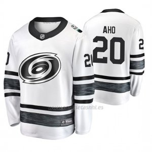 Camiseta Carolina Hurricanes Sebastian Aho 2019 All Star Blanco