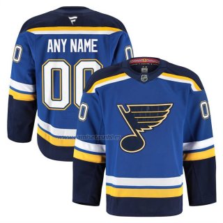 Camiseta Hockey St Louis Blues Primera Premium Personalizada Azul