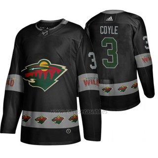 Camiseta Minnesota Wild Charlie Coyle Breakaway Negro