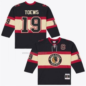 Camiseta Hockey Chicago Blackhawks Jonathan Toews 2009-10 Power Play Negro