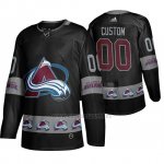 Camiseta Colorado Avalanche Personalizada Breakaway Negro