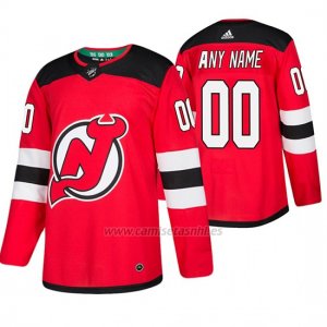 Camiseta New Jersey Devils Personalizada Primera Adidas Rojo