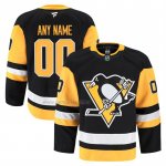Camiseta Hockey Pittsburgh Penguins Primera Autentico Pro Personalizada Negro