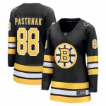 Camiseta Hockey Mujer Boston Bruins David Pastrnak Primera Breakaway Negro