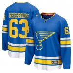 Camiseta Hockey St Louis Blues Jake Neighbours Primera Breakaway Azul