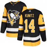 Camiseta Hockey Pittsburgh Penguins 14 Chris Kunitz Primera Autentico Negro