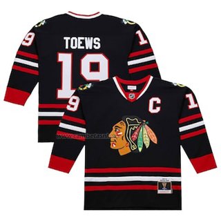 Camiseta Hockey Chicago Blackhawks Jonathan Toews Mitchell & Ness 2008-09 Negro