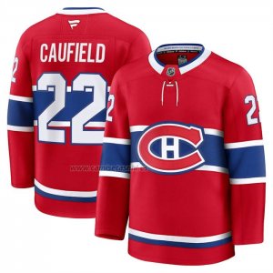 Camiseta Hockey Montreal Canadiens Cole Caufield Primera Premium Rojo Camiseta Hockey Montreal Canadiens Cole Caufield Primera Premium Rojo