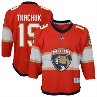 Camiseta Hockey Nino Florida Panthers Matthew Tkachuk Primera Replica Rojo