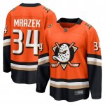 Camiseta Hockey Anaheim Ducks Petr Mrazek Primera Breakaway Naranja