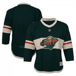 Camiseta Hockey Nino Minnesota Wild Primera Replica Verde