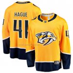 Camiseta Hockey Nashville Predators Nicolas Hague Primera Breakaway Amarillo