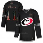 Camiseta Hockey Carolina Hurricanes Jordan Staal 2020 USA Flag Negro