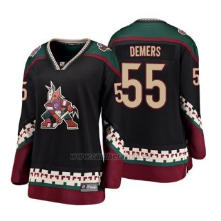 Camiseta Mujer Arizona Coyotes Jason Demers Heritage Alternato Breakaway Negro
