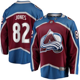 Camiseta Hockey Colorado Avalanche Caleb Jones Primera Premier Breakaway Marron