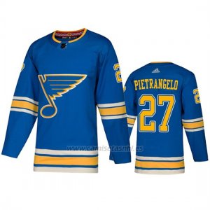 Camiseta St. Louis Blues Alex Pietrangelo Alternato Adidas Autentico Azul