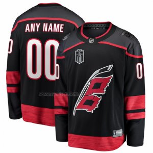 Camiseta Hockey Carolina Hurricanes 2026 Stanley Cup Final Primera Breakaway Personalizada Negro Camiseta Hockey Carolina Hurricanes 2026 Stanley Cup Final Primera Breakaway Personalizada Negro
