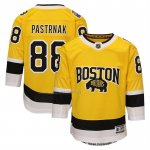 Camiseta Hockey Nino Boston Bruins David Pastrnak 2026 Stadium Series Premier Oro