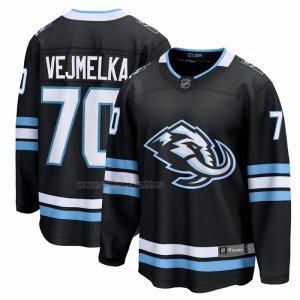 Camiseta Hockey Utah Mammoth Karel Vejmelka Primera Breakaway Negro Camiseta Hockey Utah Mammoth Karel Vejmelka Primera Breakaway Negro