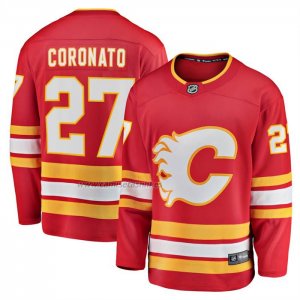 Camiseta Hockey Calgary Flames Matt Coronato Primera Breakaway Rojo