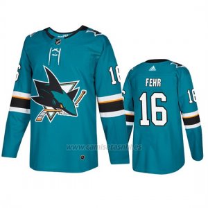 Camiseta San Jose Sharks Eric Fehr Primera Verde