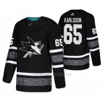 Camiseta San Jose Sharks Erik Karlsson 2019 All Star Negro2