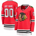 Camiseta Hockey Mujer Chicago Blackhawks Primera Breakaway Personalizada Rojo Camiseta Hockey Mujer Chicago Blackhawks Primera Breakaway Personalizada Rojo
