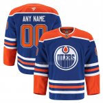 Camiseta Hockey Edmonton Oilers Autentico Pro Personalizada Royal