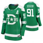 Camiseta Hockey Mujer Dallas Stars Tyler Seguin Breakaway Jugador 2020 Winter Classic Verde