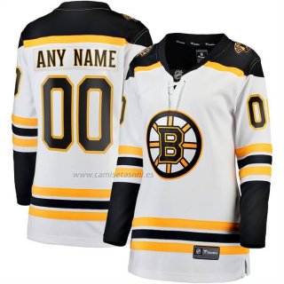 Camiseta Hockey Mujer Boston Bruins Segunda Breakaway Personalizada Blanco