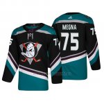 Camiseta Anaheim Ducks Jaycob Megna Alternato 25th Aniversario Adidas Autentico Negro Third