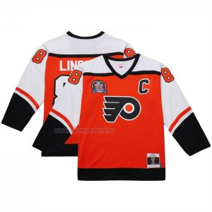 Camiseta Hockey Philadelphia Flyers Eric Lindros Mitchell & Ness 1996-97 Blue Line 20 Naranja Camiseta Hockey Philadelphia Flyers Eric Lindros Mitchell & Ness 1996-97 Blue Line 20 Naranja