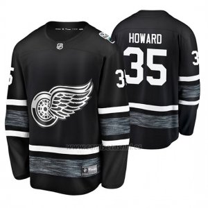 Camiseta Detroit Red Wings Jimmy Howard 2019 All Star Negro