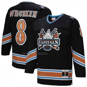Camiseta Hockey Washington Capitals Alexander Ovechkin Mitchell & Ness 2005-06 Power Play Personalizada Negro