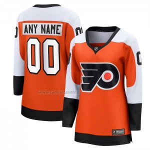 Camiseta Hockey Mujer Philadelphia Flyers Primera Premier Breakaway Personalizada Naranja Camiseta Hockey Mujer Philadelphia Flyers Primera Premier Breakaway Personalizada Naranja