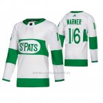 Camiseta Toronto St. Patricks Mitch Marner Road Adidas Blanco