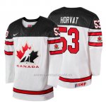 Camiseta Canada Team Bo Horvat 2018 Iihf World Championship Jugador Blanco