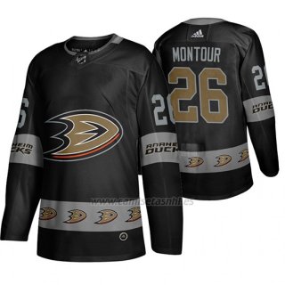 Camiseta Anaheim Ducks Brandon Montour Breakaway Negro