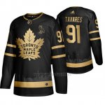 Camiseta Hockey Toronto Maple Leafs John Tavares Black Maple Leafs ?? OVO Golden Limited Edition Negro