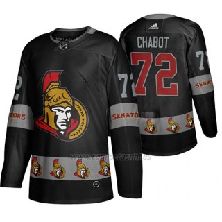 Camiseta Ottawa Senators Thomas Chabot Breakaway Negro