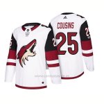 Camiseta Hockey Hombre Arizona Coyotes Nick Cousins 2018 Season Centennial Patch Team Road Blanco
