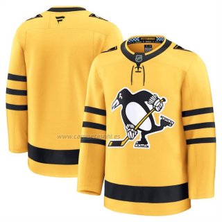Camiseta Hockey Pittsburgh Penguins Alterno Premium Amarillo
