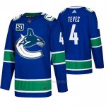 Camiseta Hockey Vancouver Canucks 4 Josh Teves 2019-20 Primera Autentico Azul