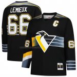 Camiseta Hockey Pittsburgh Penguins Mario Lemieux Mitchell & Ness 1996-97 Blue Line 2.0 Negro